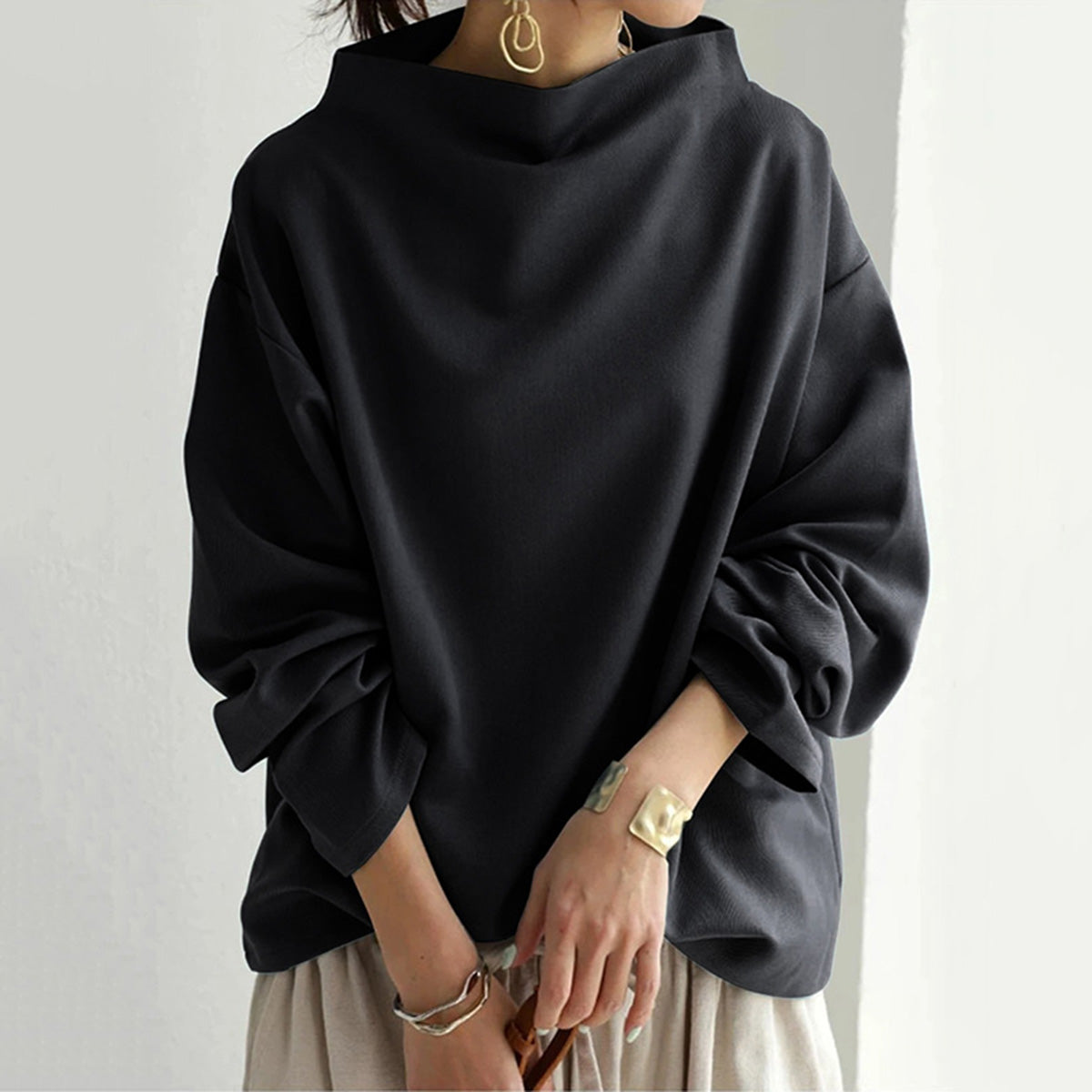 Eleganter Lockerer Pulli