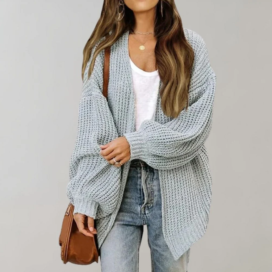 Lässig Gestrickte Damen-strickjacke