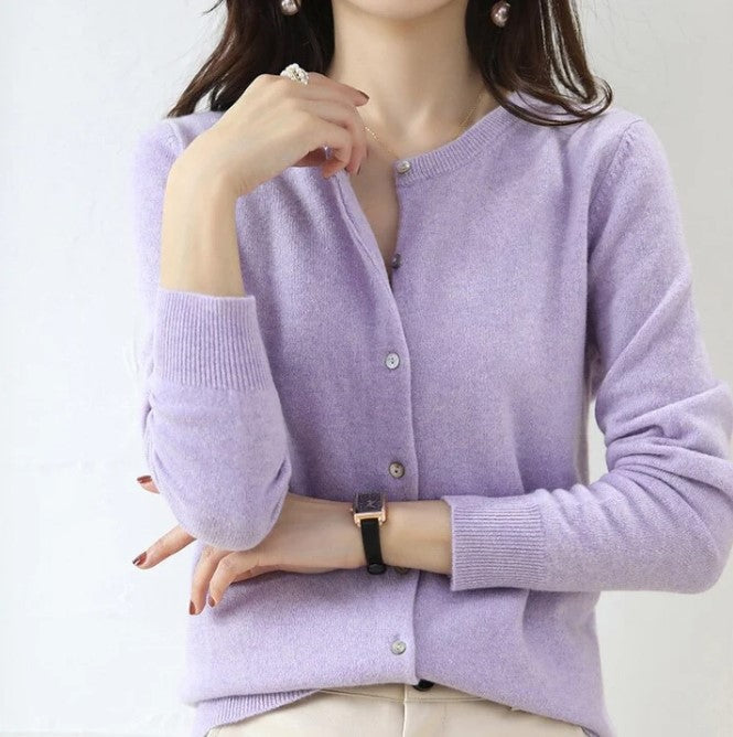 Dünne strickjacke für den frühling