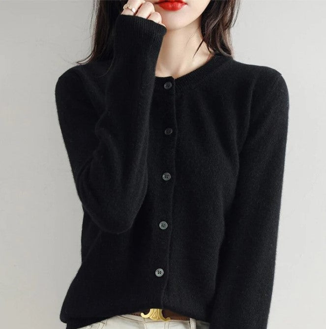 Dünne strickjacke für den frühling