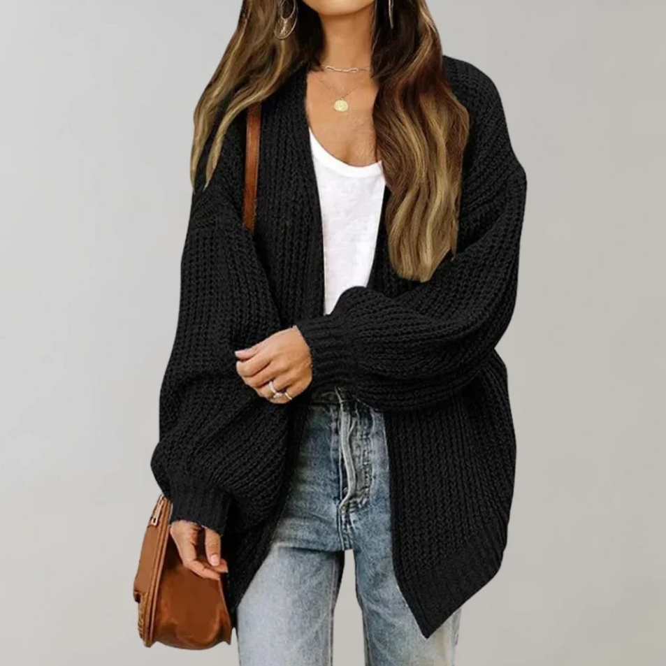 Lässig Gestrickte Damen-strickjacke