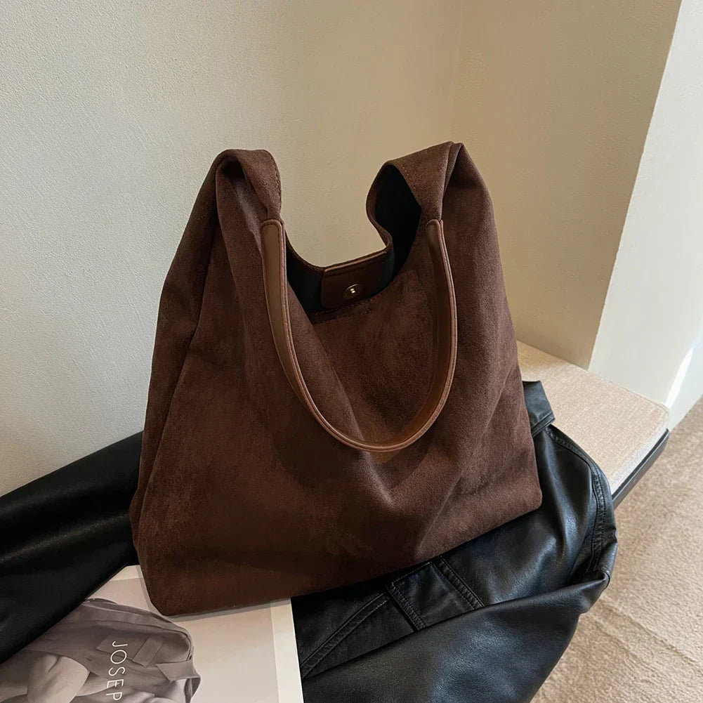 Suede Tote Damen Bag