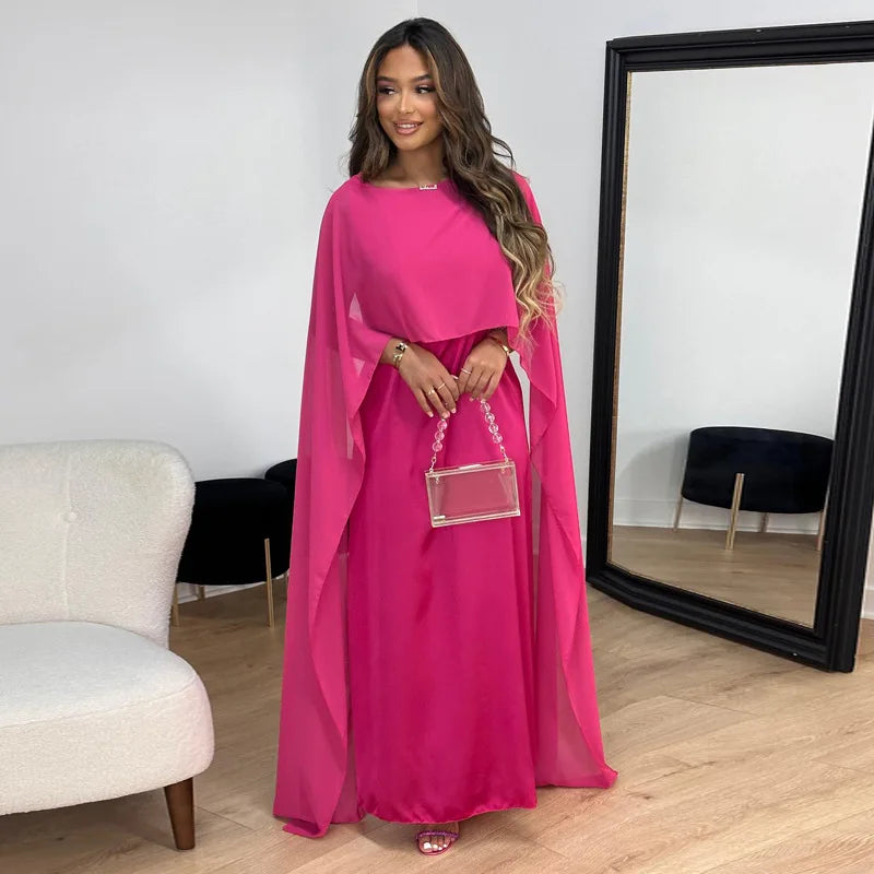 Variant image for Damen Satin Maxi Kleid Elegantes Design für Abendveranstaltungen - Clara-6