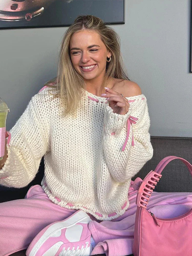 Arielle - Gemütlicher trendiger Strickpullover