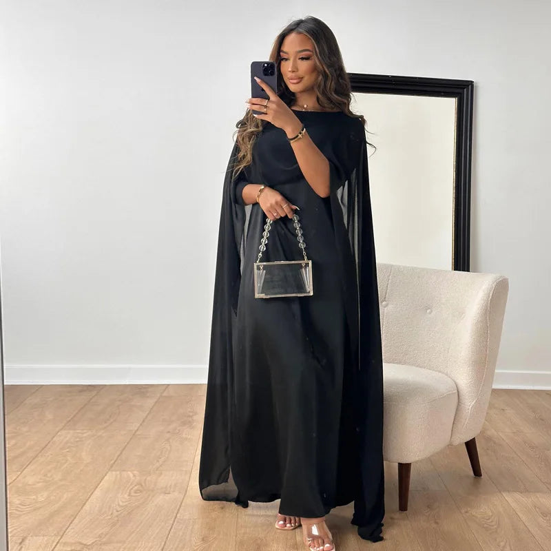 Variant image for Damen Satin Maxi Kleid Elegantes Design für Abendveranstaltungen - Clara-11
