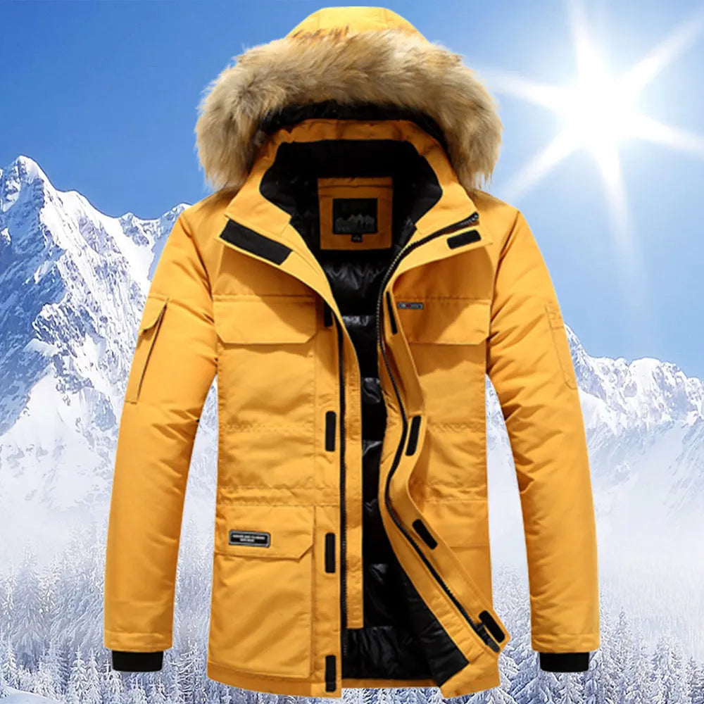 Tom -winterjacke mit fellkapuze 0