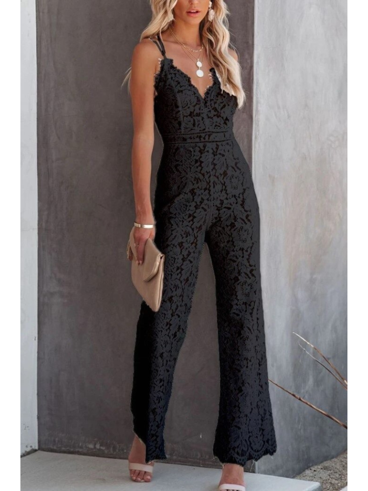 Elegantes Jumpsuit mit V-Ausschnitt