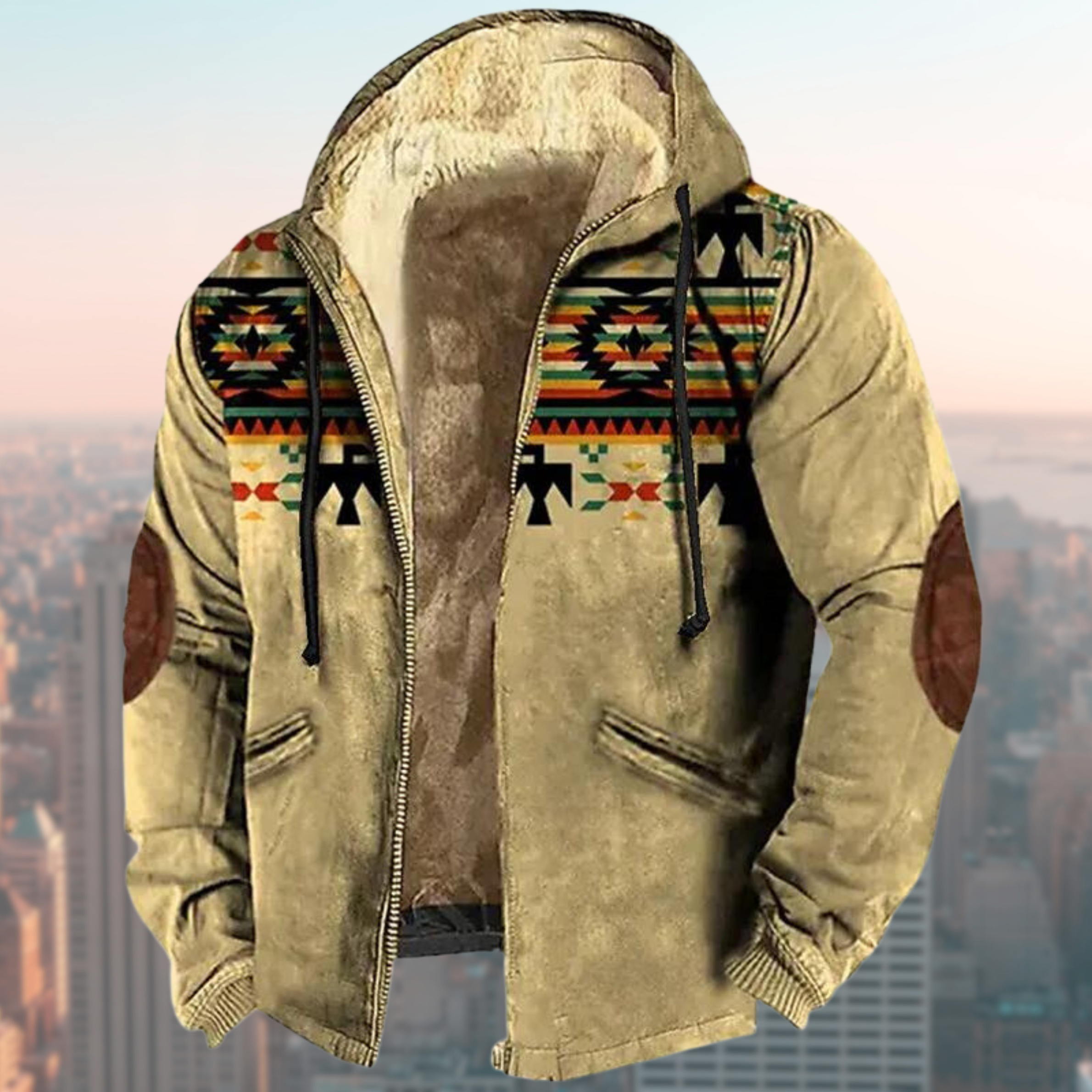 Valor | Kapuzenjacke mit Tribal-Print 0