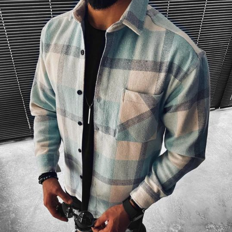 Waldo | Kariertes Hemd mit warmer Ausführung für Männer 1