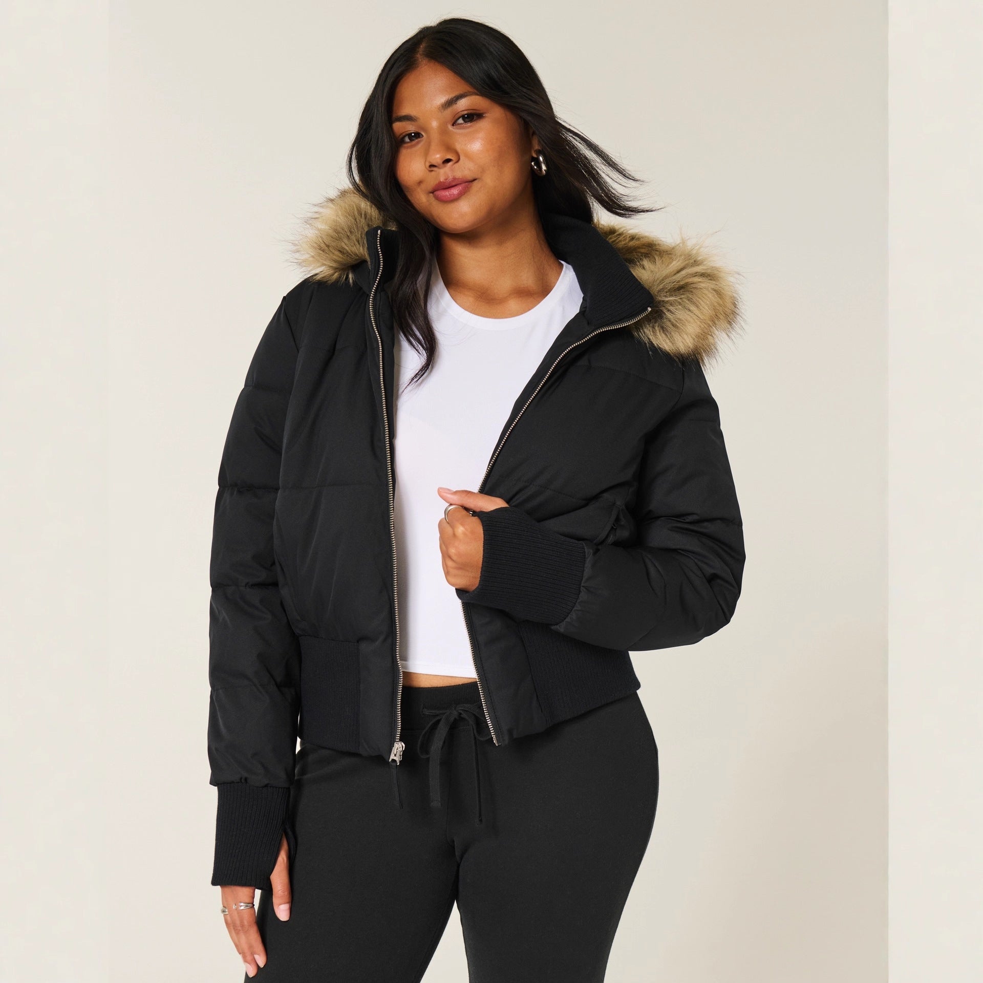 Winterjacke Damen | Pufferjacke Damen | Abnehmbare Kapuze für flexiblen Schutz