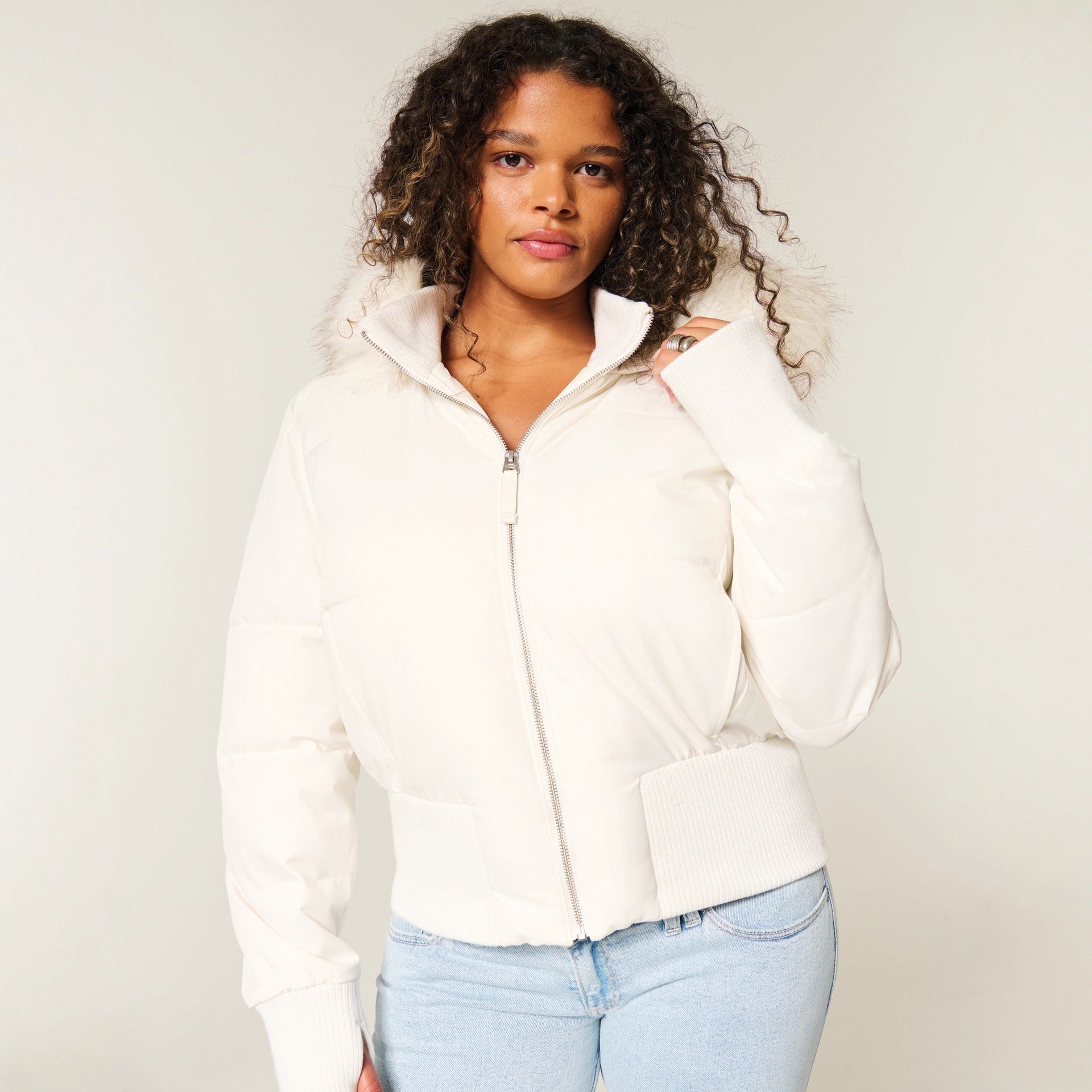 Winterjacke Damen | Pufferjacke Damen | Abnehmbare Kapuze für flexiblen Schutz