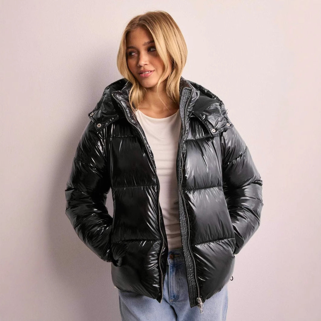Winterjacke Damen | Pufferjacke Damen | Abnehmbare Kapuze für variable Trageweise