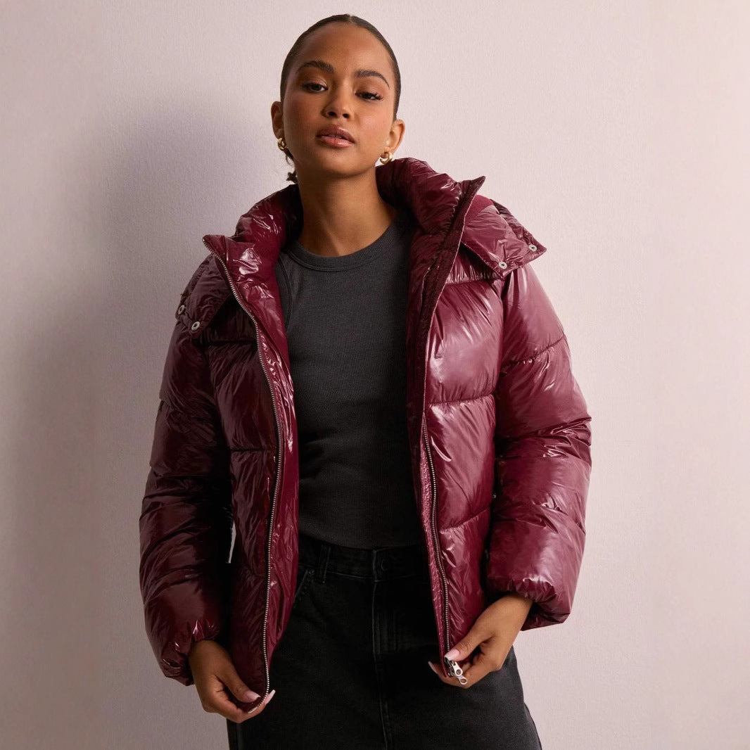 Winterjacke Damen | Pufferjacke Damen | Abnehmbare Kapuze für variable Trageweise