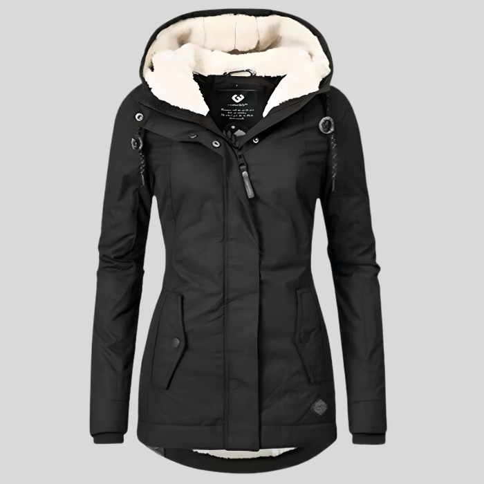 Winterjacke Damen mit Kapuze und Innenfutter