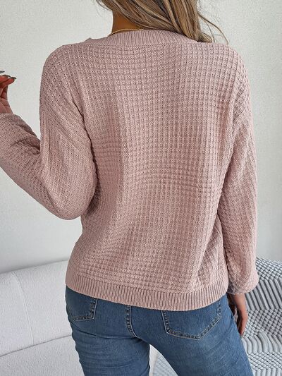 Mia - Exquisiter Pullover mit Zöpfen