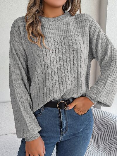 Mia - Exquisiter Pullover mit Zöpfen