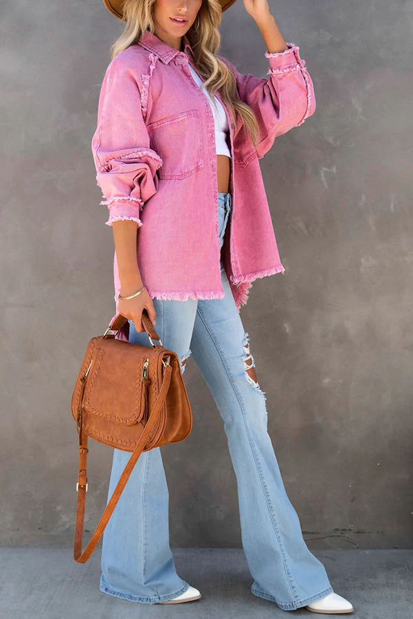 Alyssa - Stylische Jeansjacke mit Taschen