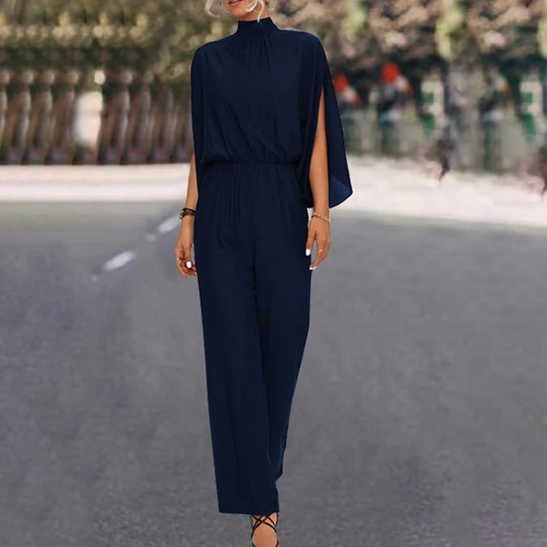 Lozenda - Eleganter Jumpsuit mit Umhangärmeln