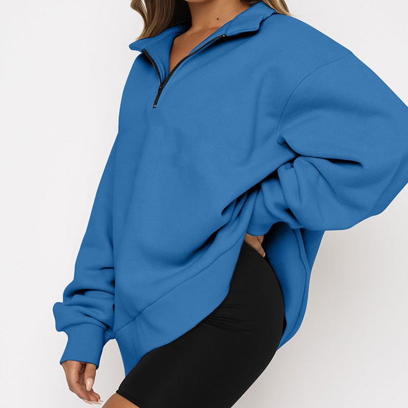 Janessa - Sweatshirt mit Kragen für Frauen