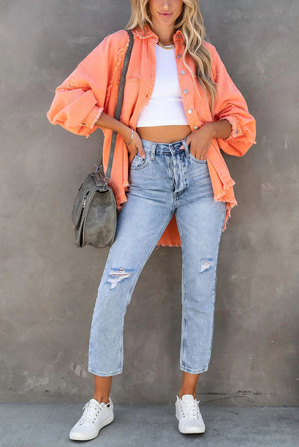 Alyssa - Stylische Jeansjacke mit Taschen