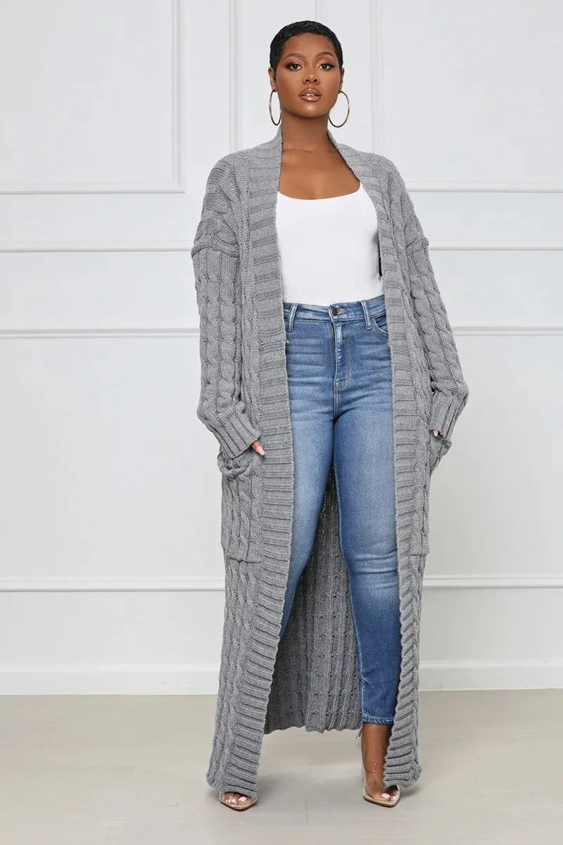 Rita - Elegante Lange Strickjacke für Damen