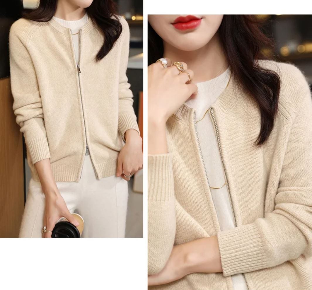 Laurel - Langärmeliger Strick Cardigan