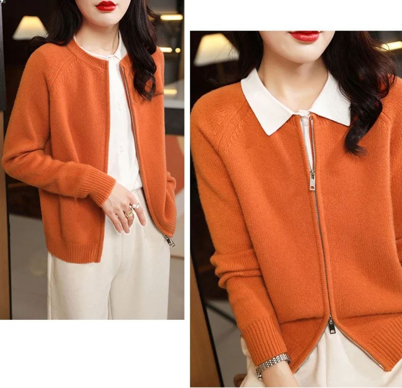 Laurel - Langärmeliger Strick Cardigan