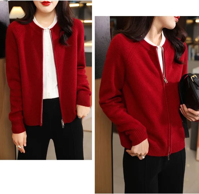 Laurel - Langärmeliger Strick Cardigan