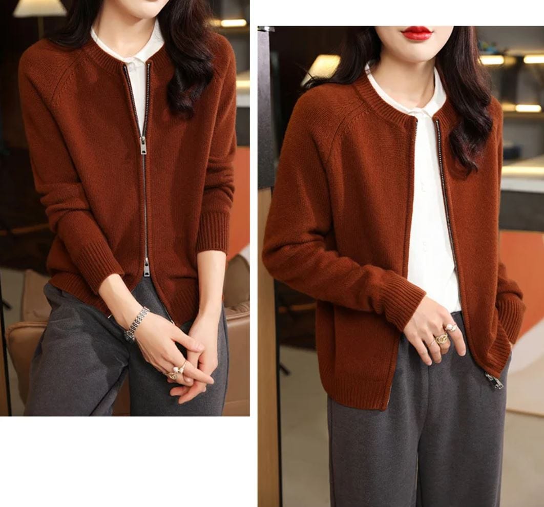 Laurel - Langärmeliger Strick Cardigan