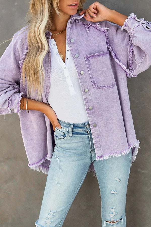 Alyssa - Stylische Jeansjacke mit Taschen