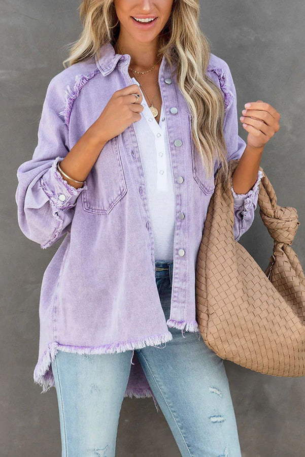 Alyssa - Stylische Jeansjacke mit Taschen