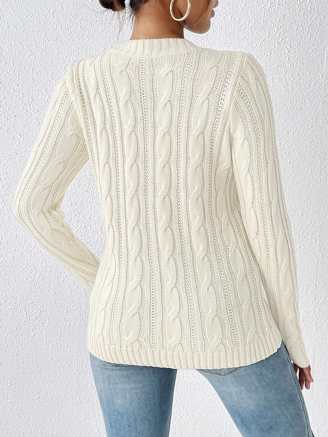 Lena - Lässiger Zopfmuster-Strickpullover Für Frauen