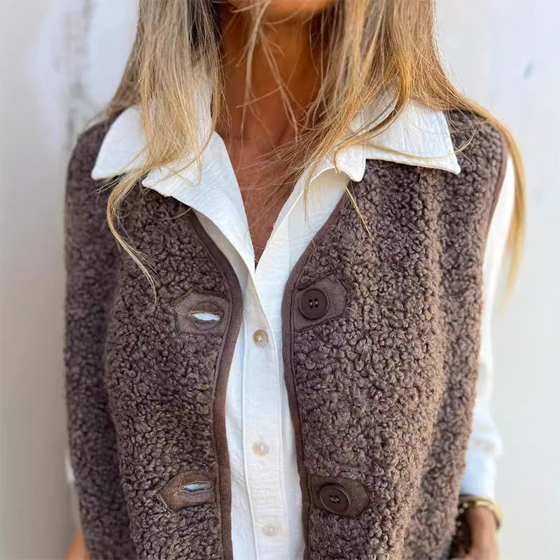 Herbst Knöpfe Strickjacke