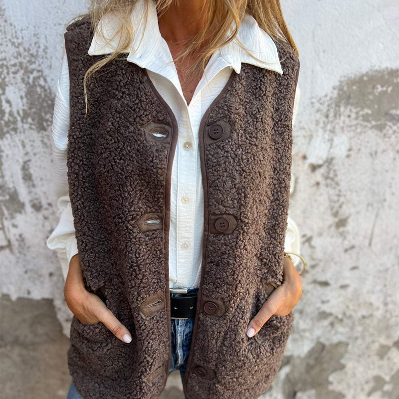 Herbst Knöpfe Strickjacke