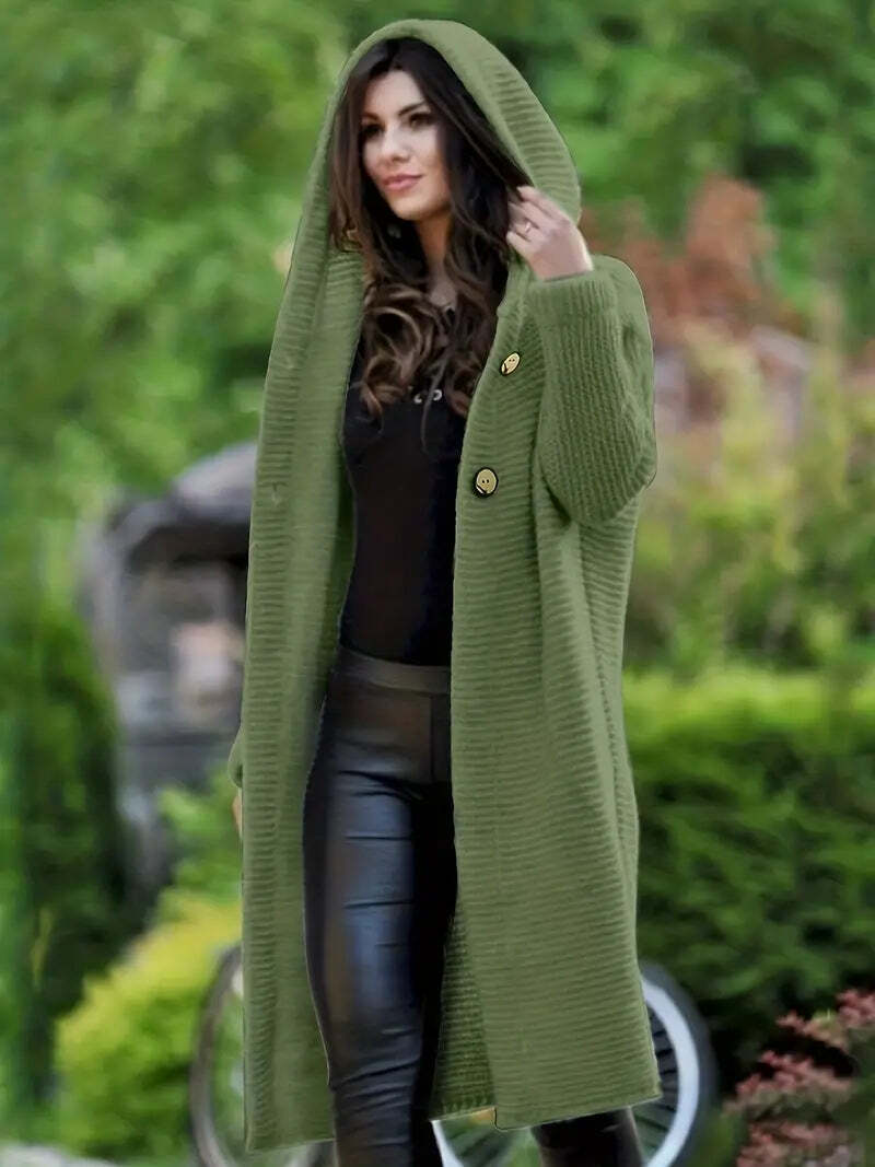 Kuschelige Lange Strickjacke Damen