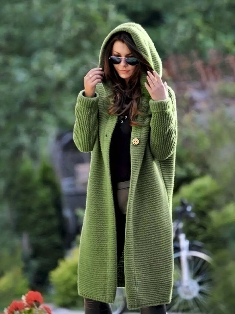 Kuschelige Lange Strickjacke Damen