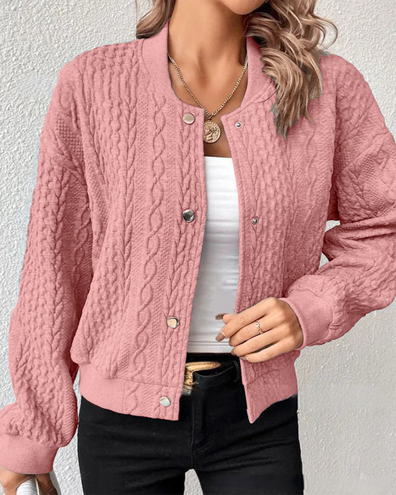 Damen Strickjacke mit Knopfleiste