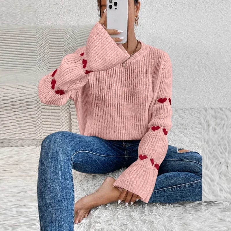 Esmeralda - Weich gestrickter Pullover mit V-Ausschnitt für Frauen