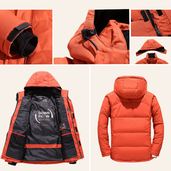 Azel - Wasserdichte Winterjacke für extremen Kälteschutz