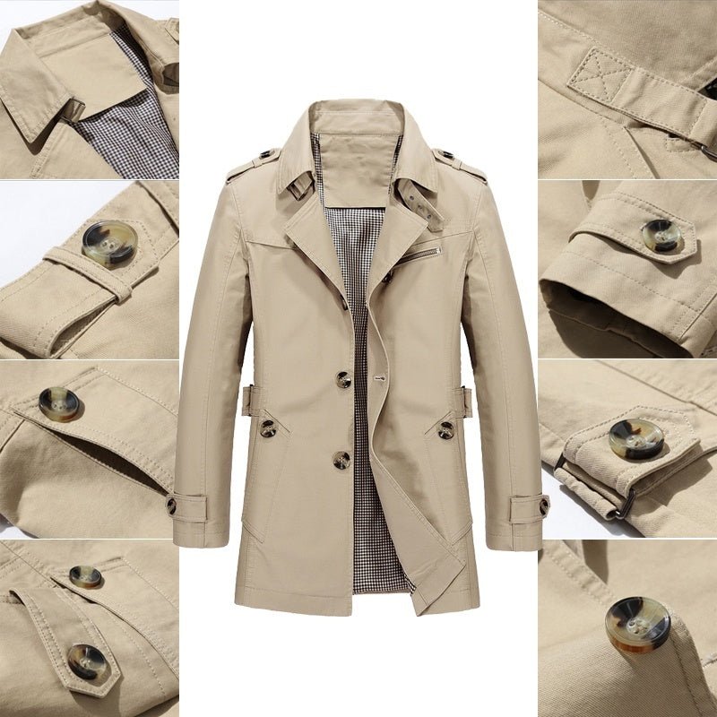 Hans - Trenchcoat mit umgeschlagenem Kragen