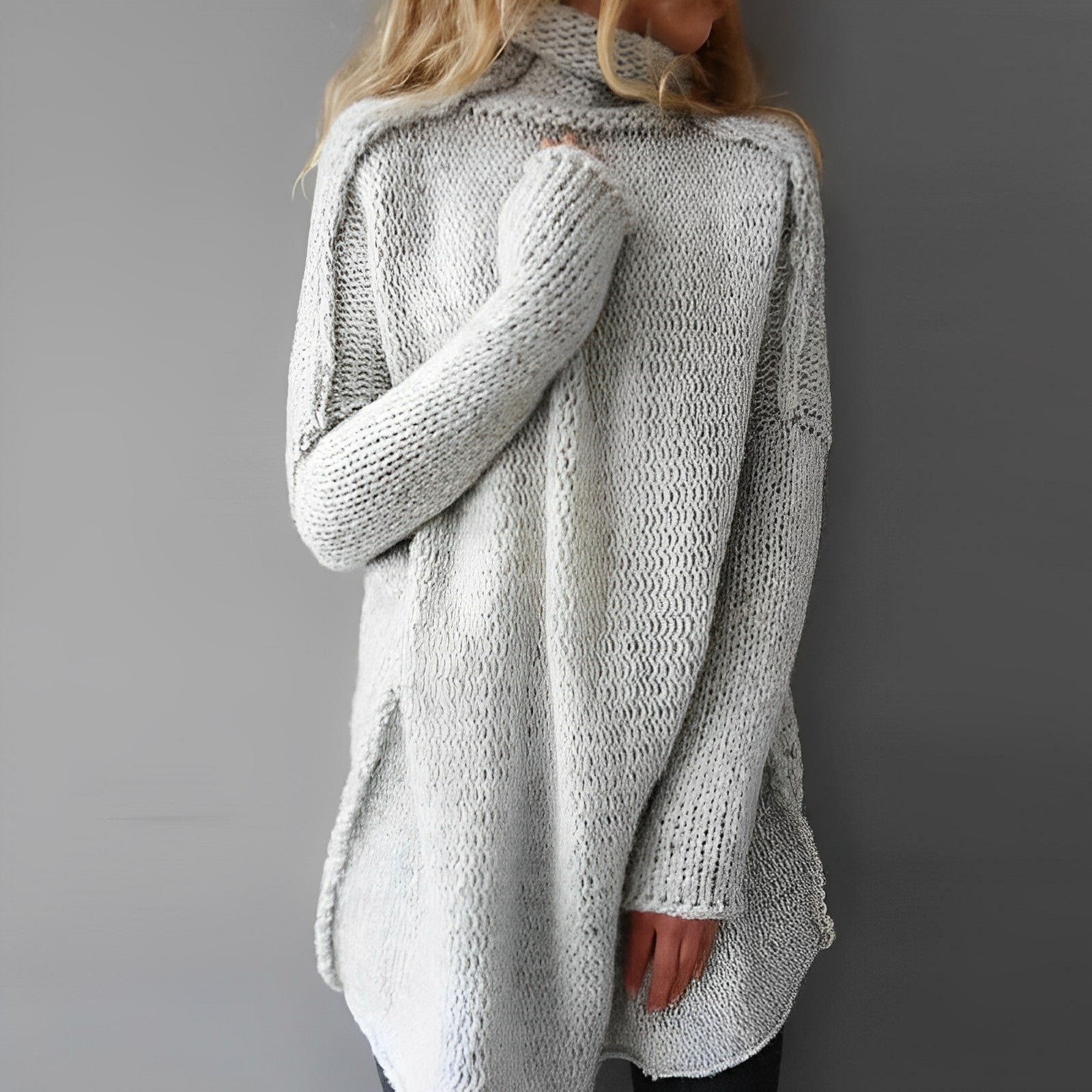 Lozenda  - Langer Strickpullover