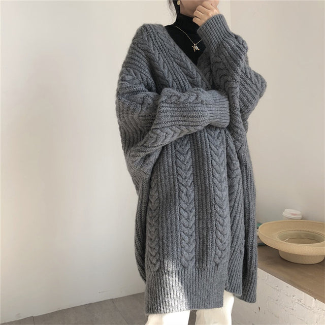 Lozenda - Gemütliche Bequeme Strickjacke