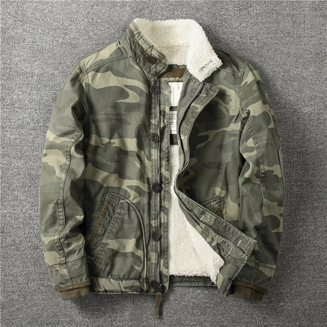 Herren Tarnmuster Winterjacken | Winterjacke Tarnkleidung - Herren