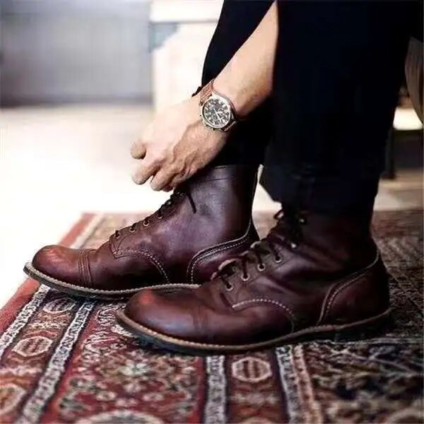 Lozenda - Hohe Stiefeletten aus Leder für Herren