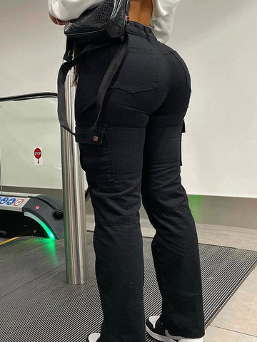 Lozenda - hohe Taille Cargohosen