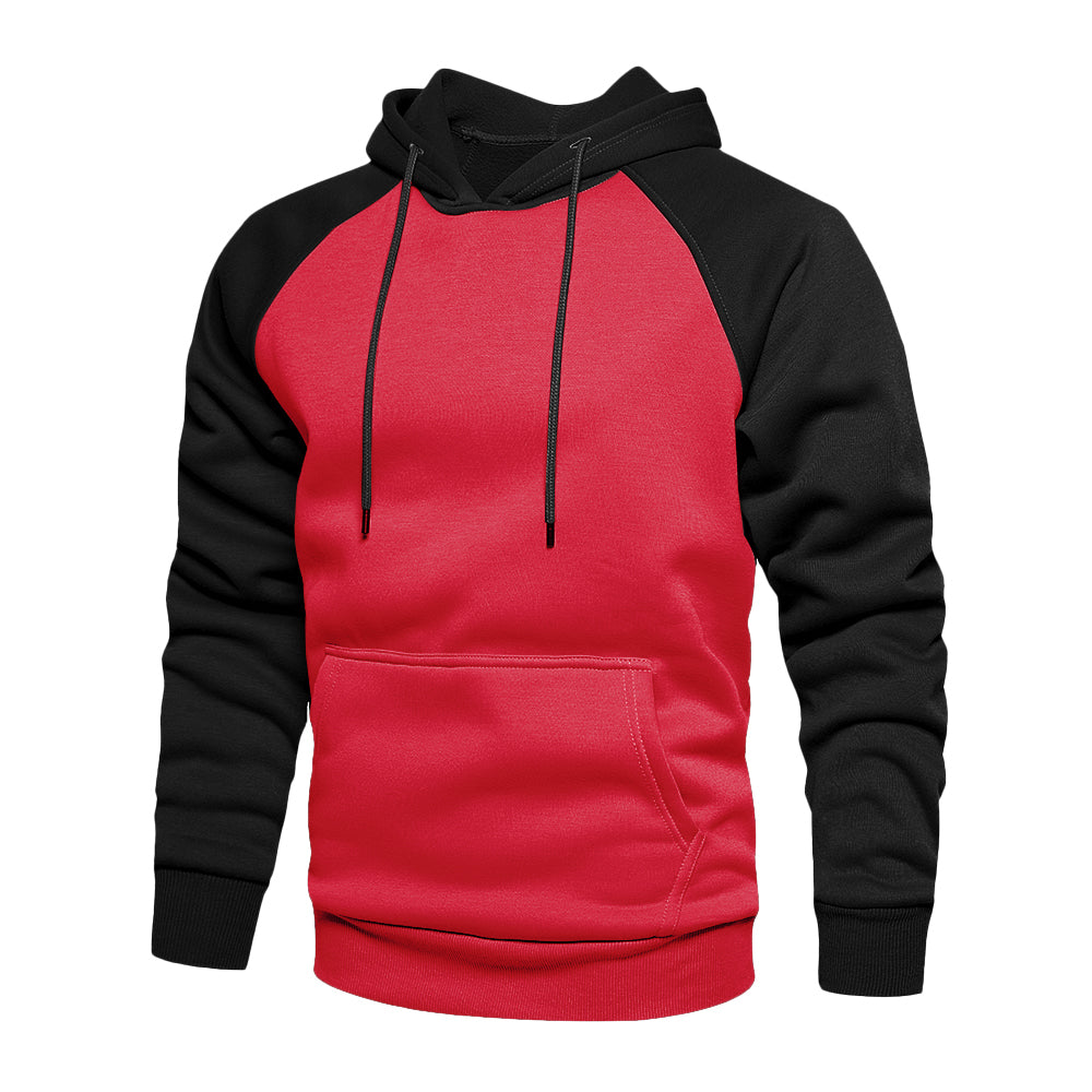 Lozenda - Sportlicher zweifarbiger Hoodie für Männer